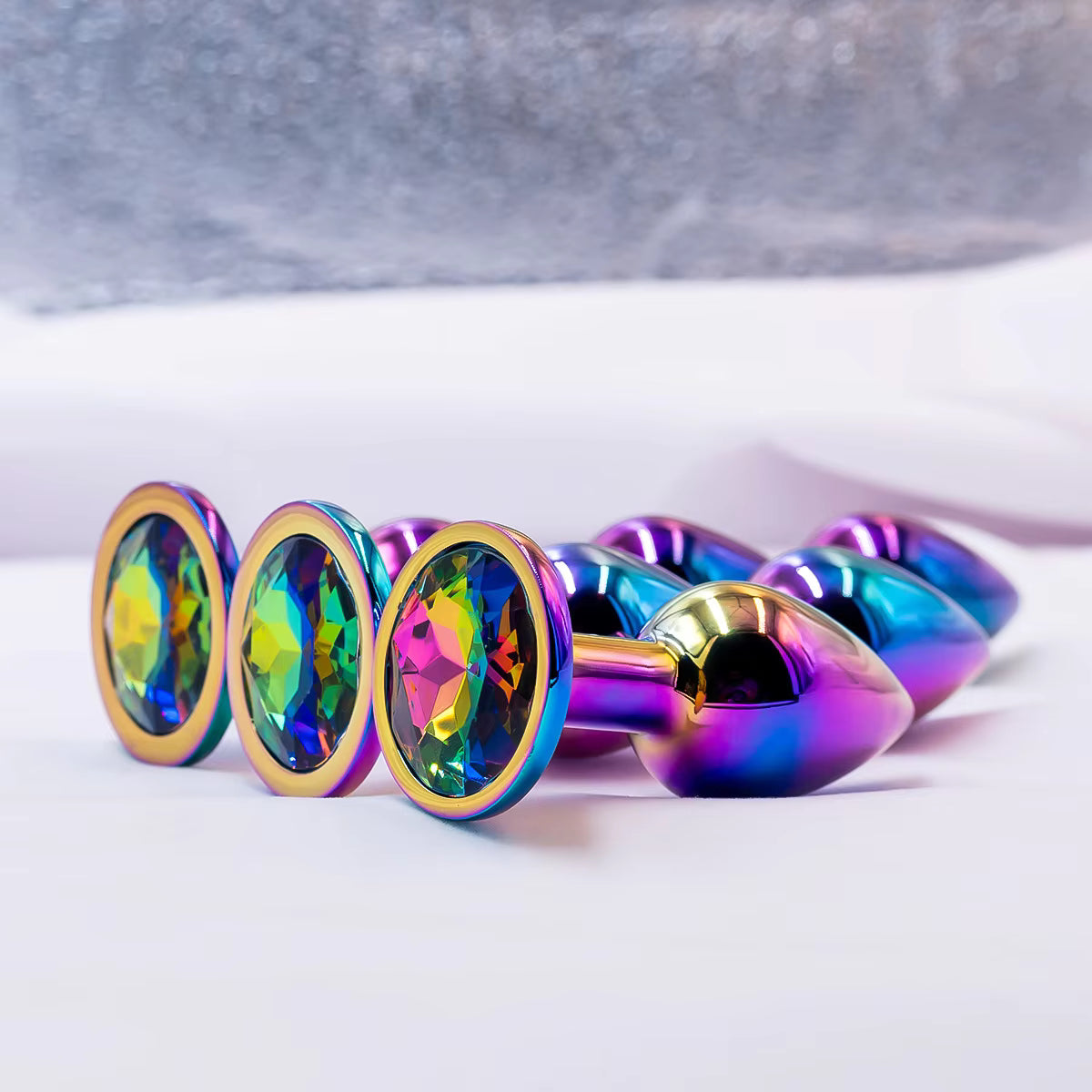 Midnight Rainbow Anal Plugs