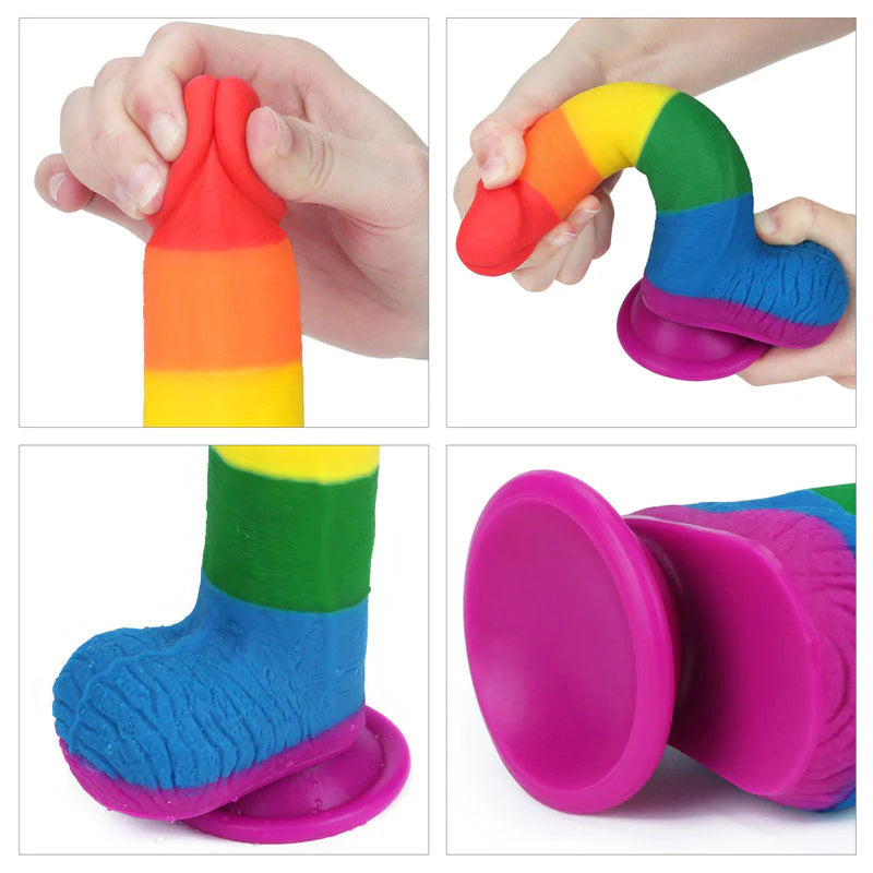 Rainbow Anal Dildo