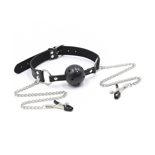 Mouth Gag and Nipple Clamps