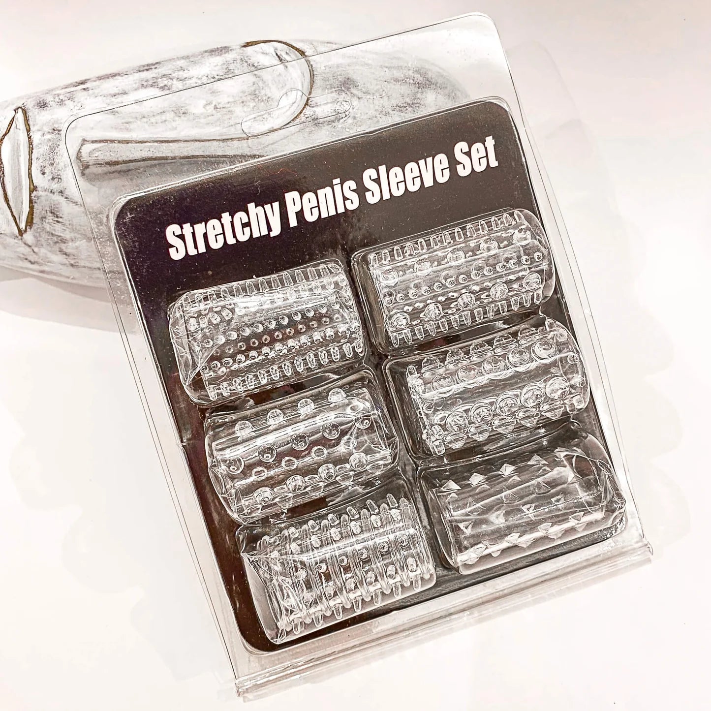 6 Piece Cock Ring Sleeve.
