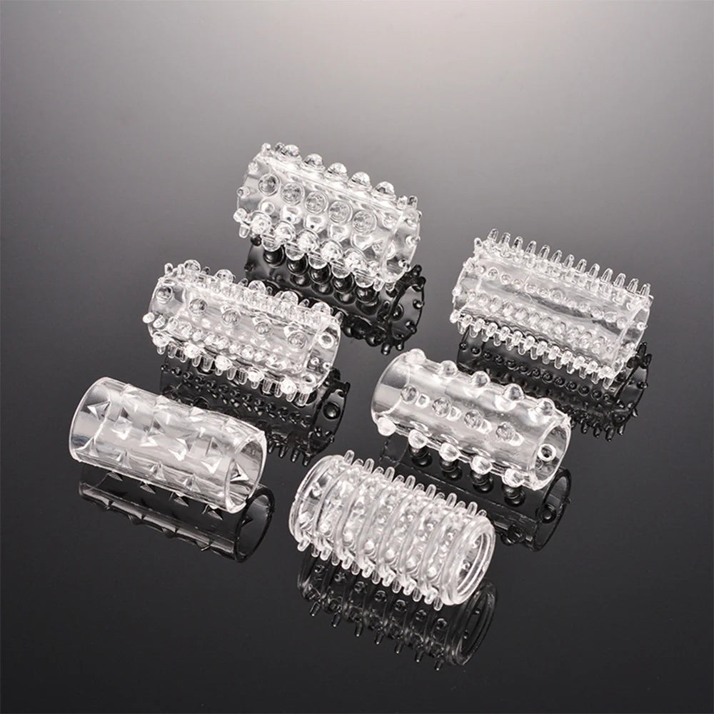 6 Piece Cock Ring Sleeve.