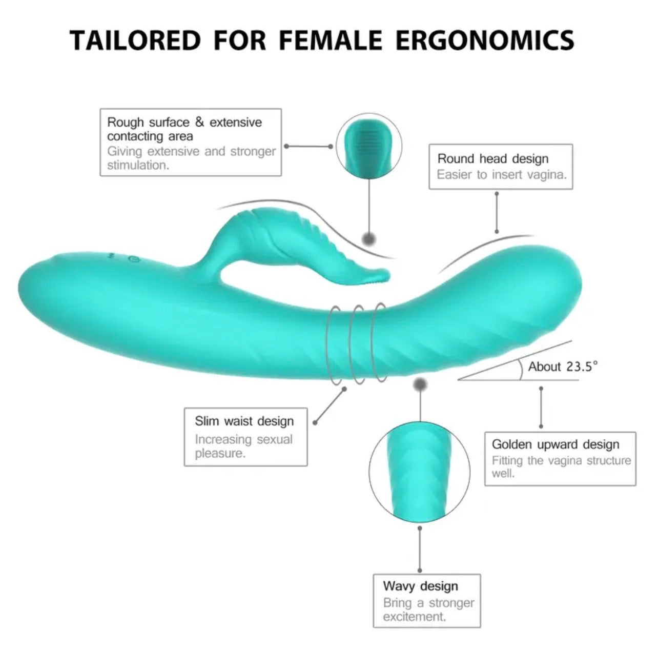 Java Black Vibrator | Dual Stimulation Toy in Kenya