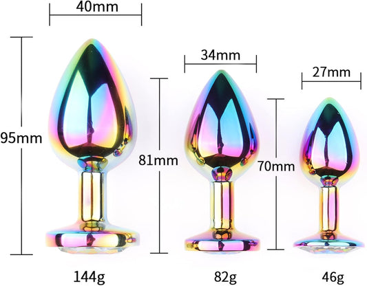 Rainbow Anal Plugs