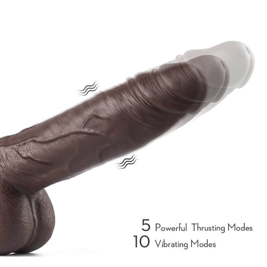 Dark Brown Realistic Dildo