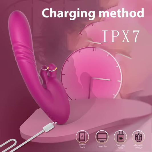 Velora 3-in-1 Rabbit Vibrator | Thrusting Dual Stimulation Toy in Kenya