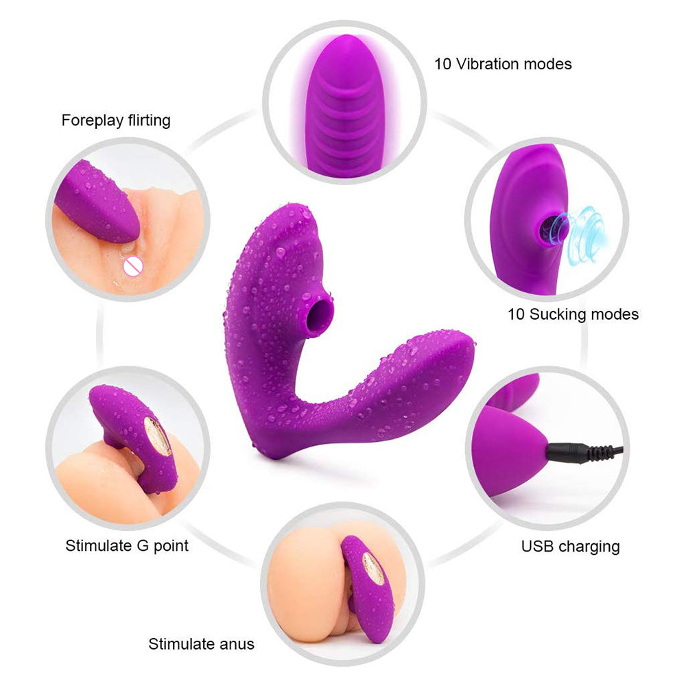 Mary - 2-in-1 Clitoral Suction and G - Spot Vibrator