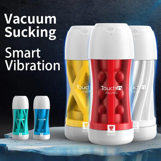 GALAKU Touch In: Vibrating Sucking 360°Masturbator