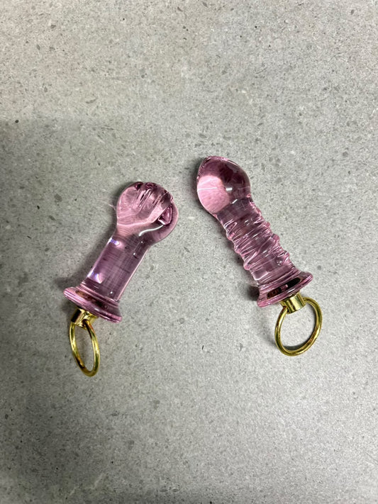 Crystal Clear Glass Anal Plug