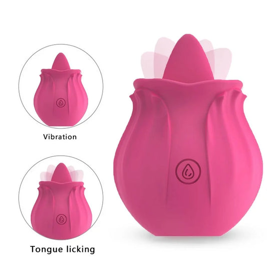 OMYSKY Rose Tongue Vibrator Kenya – Rechargeable Clitoral Stimulator