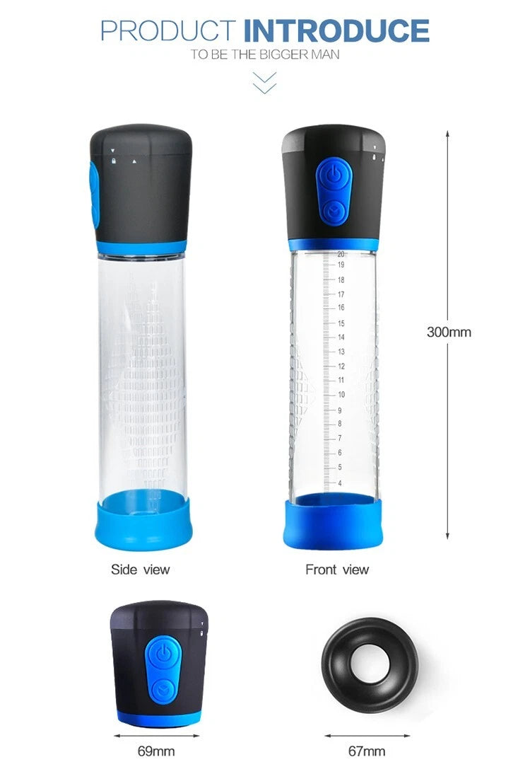 Negative pressure penis pump with easy-to-use control buttons for safe use – Midnight Thrills 0798199898